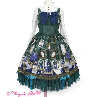 アンジェリックプリティー(Angelic Pretty)のメルカトル骨董品店ロングジャンパースカート(ひざ丈ワンピース)