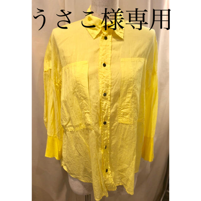 KAMISHIMA CHINAMI(カミシマチナミ)のkamishima chinami yellow ブラウス レディースのトップス(シャツ/ブラウス(長袖/七分))の商品写真