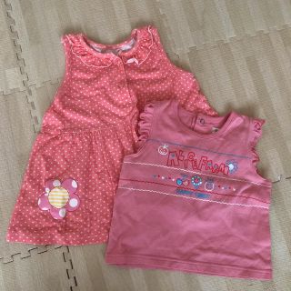 ベビーギャップ(babyGAP)のタンクトップ  ワンピース  set  90(ワンピース)