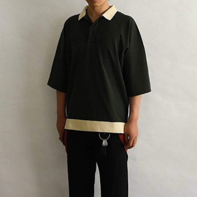 SUNSEA PORO KNIT SHIRT URU UNUSED