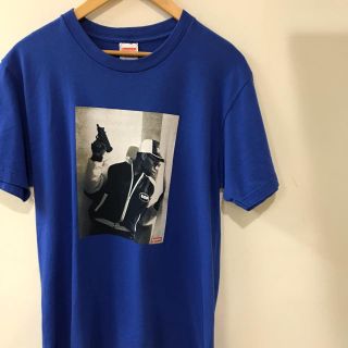 ■未使用■Supreme シュプリーム■ロゴ プリント 半袖 Tシャツ■Lサイズ トップス アパレル 服 メンズ ネイビー 紺 AAM 0417-1A2