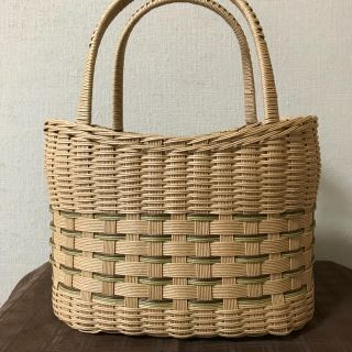 エコクラフト◇かごバック◇ハンドメイド(かごバッグ/ストローバッグ)