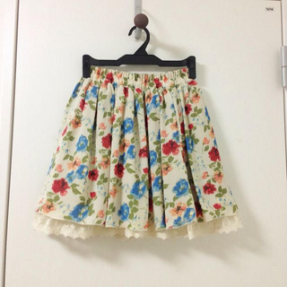 レトロガール(RETRO GIRL)の可愛い❤リバーシブル花柄スカート(ミニスカート)