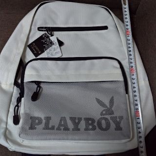 プレイボーイ(PLAYBOY)の【新品タグ付】プレイボーイ　リュック　ホワイト(リュック/バックパック)