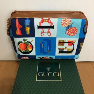 グッチ(Gucci)の美品 レア【 GUCCI 】 グッチ 大型 多目的 ポーチ(ポーチ)