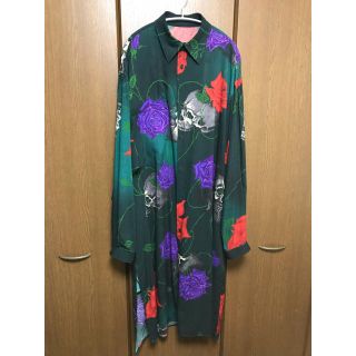 ヨウジヤマモト スカルローズロングシャツ-eastgate.mk