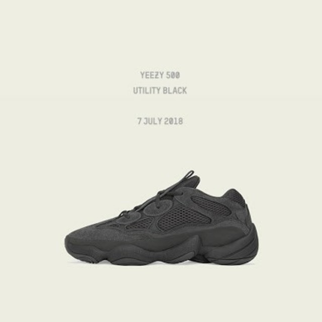 27cm Adidas Yeezy Utility Black 500 イージー靴/シューズ