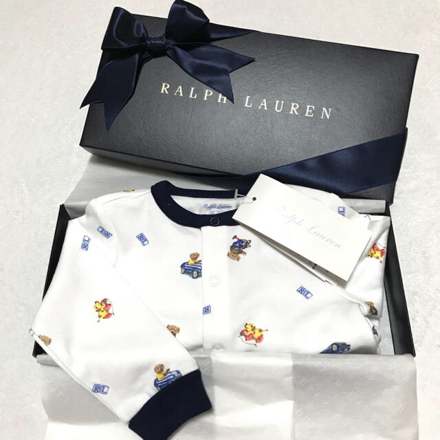 Ralph Lauren(ラルフローレン)の大人気ベアー柄☆新品✨BABY BOY カバーオール 9M/75 キッズ/ベビー/マタニティのベビー服(~85cm)(カバーオール)の商品写真