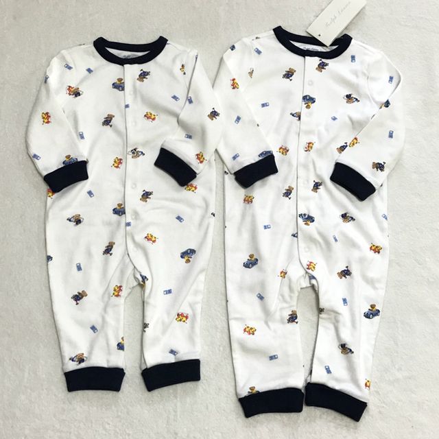 Ralph Lauren(ラルフローレン)の大人気ベアー柄☆新品✨BABY BOY カバーオール 9M/75 キッズ/ベビー/マタニティのベビー服(~85cm)(カバーオール)の商品写真