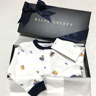 ラルフローレン(Ralph Lauren)の大人気ベアー柄☆新品✨BABY BOY カバーオール 9M/75(カバーオール)