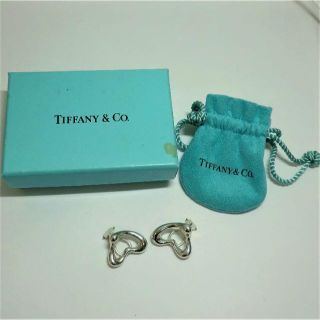 ティファニー(Tiffany & Co.)のティファニー　イヤリング【オープンハート】殺菌クリーニング済み(イヤリング)