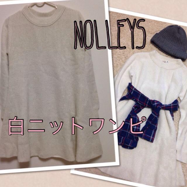 NOELLYS 白ニットワンピ