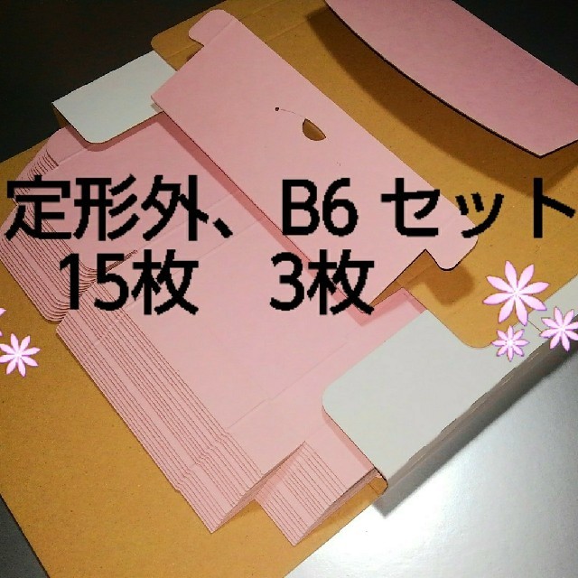 アースダンボール 定形外郵便 箱 13.4×8.2×厚さ2.4cm茶 最小規格 段ボール 梱包 発送 (300枚, 内面白) - 1