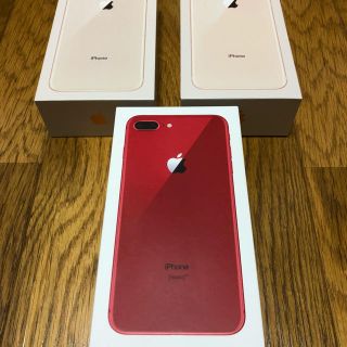 アイフォーン(iPhone)の専用 iPhone8 plus３台セット　(スマートフォン本体)