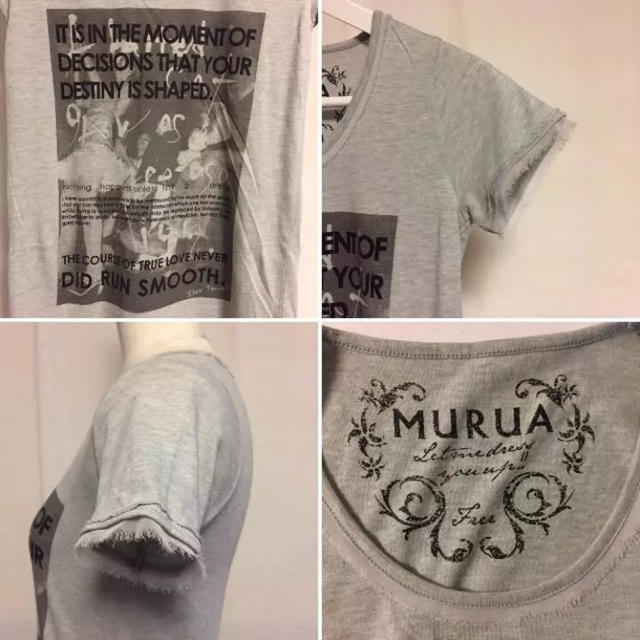 MURUA(ムルーア)のMURUA フォト風プリントTシャツ レディースのトップス(Tシャツ(半袖/袖なし))の商品写真