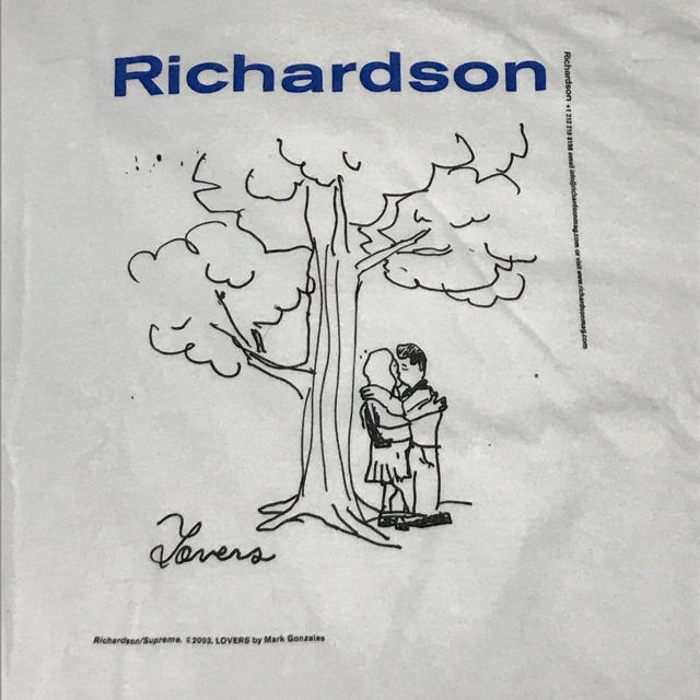 希少！コラボ☆Supreme Richardson Lovers Tee 正規品