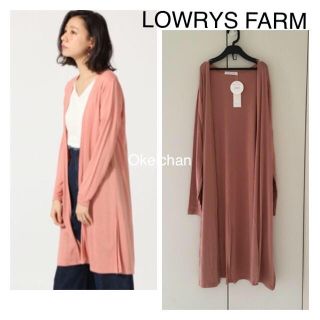 ローリーズファーム(LOWRYS FARM)の新品タグ付☆UVカットロングカーディガン L(カーディガン)