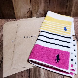 ポロラルフローレン(POLO RALPH LAUREN)のハンドタオル ポロ ラルフローレン 新品未使用 ハンカチ(ハンカチ)