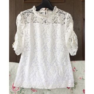 ジルバイジルスチュアート(JILL by JILLSTUART)のJILL by JILLSTUART【今季新品】レースパフトップス(カットソー(半袖/袖なし))