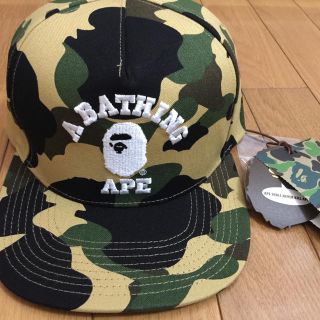 アベイシングエイプ(A BATHING APE)の定価9720円 新品 エイプ 猿迷彩カレッジキャップ ape (キャップ)