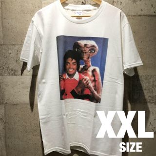 即購入OK Tシャツ 男女兼用 マイケルジャクソン ET ホワイト XXL(Tシャツ/カットソー(半袖/袖なし))