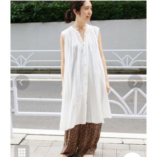 イエナ(IENA)のIENA 2018SS【完売】コットンボイルギャザーワンピース(ひざ丈ワンピース)