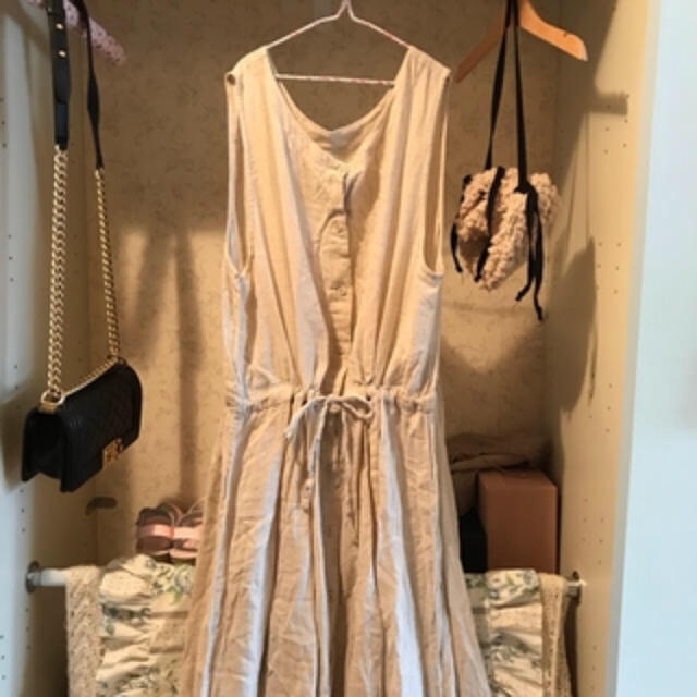 Santa Monica(サンタモニカ)のused france linen onepiece レディースのワンピース(ロングワンピース/マキシワンピース)の商品写真