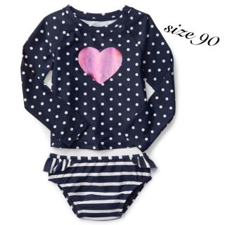 ベビーギャップ(babyGAP)の新品❁size 90❁水玉 ラッシュガード ビキニ 水着❁baby gap(水着)