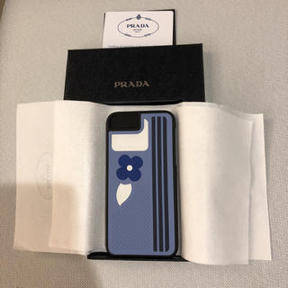 プラダ(PRADA)の【新品・未使用】Prada iphone ケース（7/8用）ブルー(iPhoneケース)