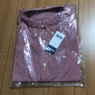 ユニクロ(UNIQLO)の赤色 チェック UNIQLO 未使用 長袖 シャツ XＬ(Tシャツ/カットソー(七分/長袖))