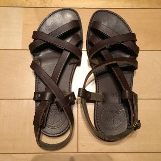 ジャーナルスタンダード(JOURNAL STANDARD)のdacfeet レザーサンダル ダークブラウン(サンダル)