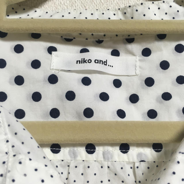 niko and...(ニコアンド)のniko and♡水玉♡ドット♡ビッグシルエット♡シャツワンピース レディースのワンピース(ひざ丈ワンピース)の商品写真