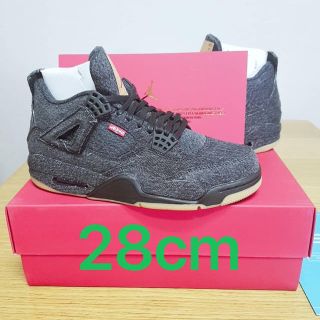 リーバイス(Levi's)のNIKE AIR JORDAN 4 RETRO LEVI'S 28cm(スニーカー)