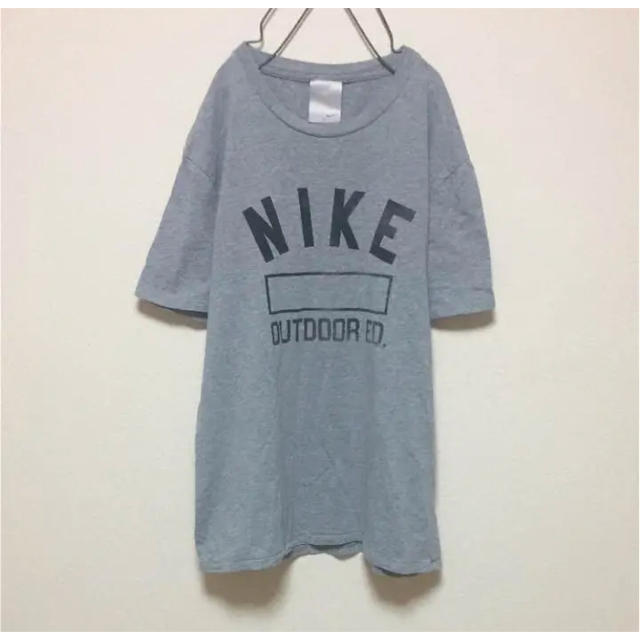 Nike ナイキ グレー ロゴ シンプルデザイン Tシャツ Xl オーバーサイズの通販 By じゃんてぃーく S Shop ラクマ