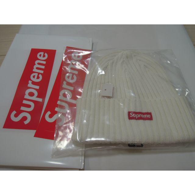 Supreme(シュプリーム)のSupreme Overdyed Ribbed Beanie 白 18ss メンズの帽子(ニット帽/ビーニー)の商品写真