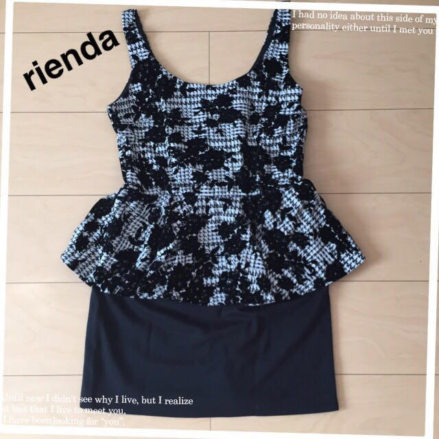 rienda(リエンダ)のrienda♡フラワーチェックワンピ レディースのワンピース(ミニワンピース)の商品写真