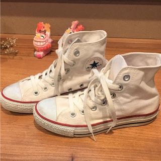 コンバース(CONVERSE)のコンバース ハイカットスニーカー白22.5cm(スニーカー)