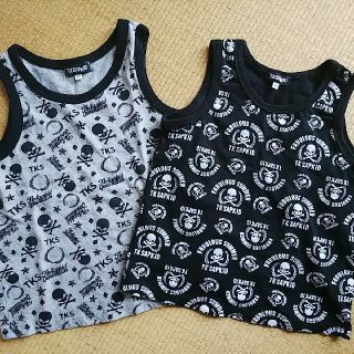 ティーケー(TK)の美品TK SAPKID  ドクロ タンクトップ２枚セット  １２０ 送料込み(Tシャツ/カットソー)