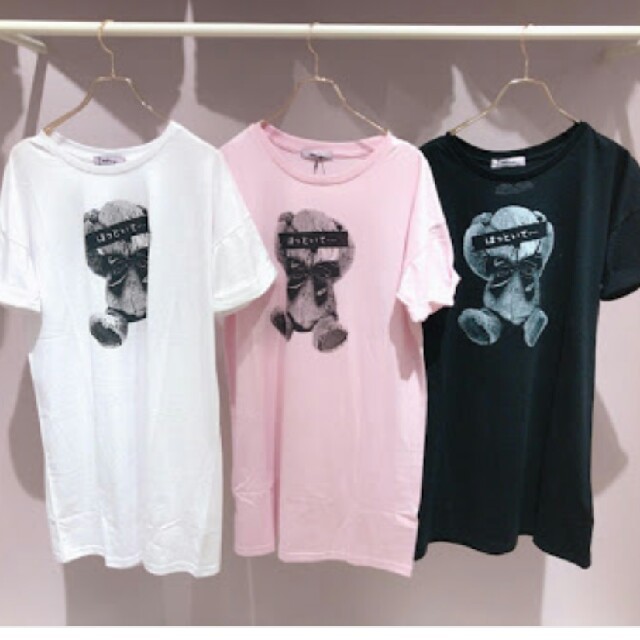 Ank Rouge(アンクルージュ)のAnk♡Tシャツワンピ レディースのトップス(Tシャツ(半袖/袖なし))の商品写真