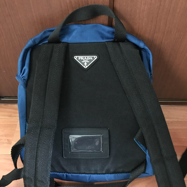 PRADA(プラダ)のプラダ リュックサック  バックパック 巾着 ナイロン ブルー系 レディースのバッグ(リュック/バックパック)の商品写真