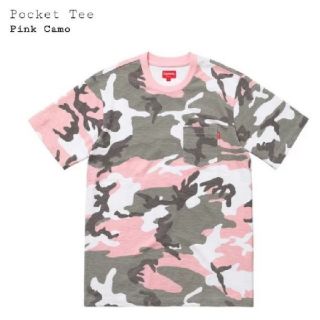 シュプリーム(Supreme)のＭサイズ　pocket tee　ピンクカモ(Tシャツ/カットソー(半袖/袖なし))