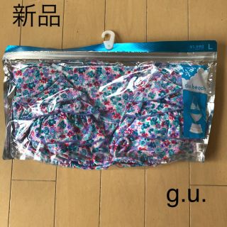 ジーユー(GU)の新品☆ジーユー 花柄ビキニ3点セット 水着(水着)