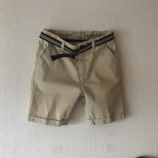 ザラキッズ(ZARA KIDS)の:::ZARA boys::: ハーフチノパンツ ベルト付 110cm(パンツ/スパッツ)