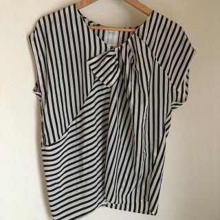 ページボーイ(PAGEBOY)のストライプトップス(シャツ/ブラウス(半袖/袖なし))