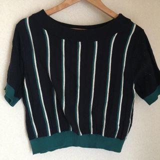 ダブルクローゼット(w closet)の半袖ニット(カットソー(半袖/袖なし))