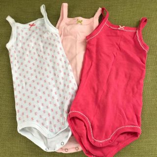 プチバトー(PETIT BATEAU)の【美品】キャミソールボディ3枚セット(肌着/下着)