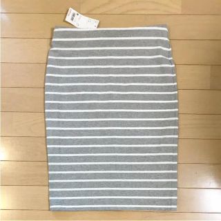 ユニクロ(UNIQLO)の新品 ユニクロ ペンシルスカート グレー(ひざ丈スカート)