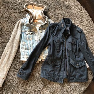 アバクロンビーアンドフィッチ(Abercrombie&Fitch)の今季完売新品アメリカンイーグルデニムジャケットアバクロンビー&フィッチジャケット(ミリタリージャケット)