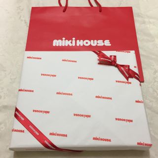 ミキハウス(mikihouse)の新品未開封☆ミキハウス☆バスポンチョセット☆ラッピング☆ギフトバッグ付き(おくるみ/ブランケット)