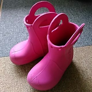 クロックス(crocs)の☆のんの。様専用☆クロックス　なが靴　7　14.5㎝(長靴/レインシューズ)